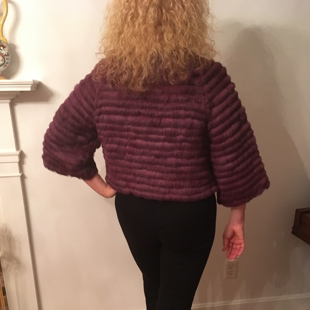 Neiman Marcus Real Rabbit fur jacket. - Picture 3 of 5